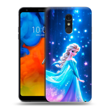 Пластиковый чехол на LG Q Stylus с принтом Холодное сердце Frozen