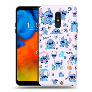 Пластиковый чехол на LG Q Stylus с принтом Лило и Стич