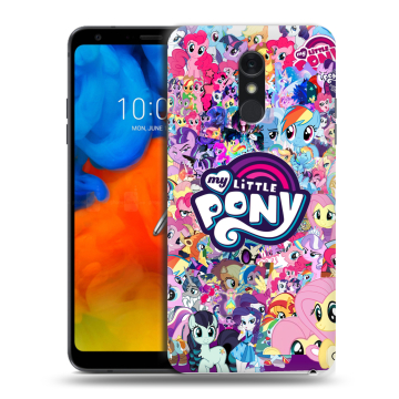 Пластиковый чехол на LG Q Stylus с принтом My little pony Дружба чудо