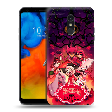 Пластиковый чехол на LG Q Stylus с принтом Hazbin Hotel Отель Хазбин