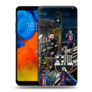 Пластиковый чехол на LG Q Stylus с принтом Messi Barcelona