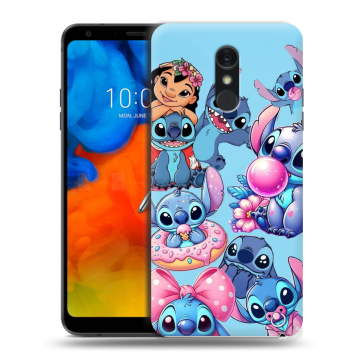 Пластиковый чехол на LG Q Stylus с принтом Лило и Стич