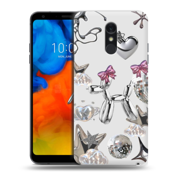 Пластиковый чехол на LG Q Stylus с принтом Y2K