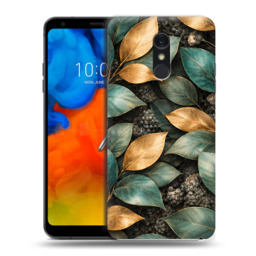 Пластиковый чехол на LG Q Stylus с принтом женский