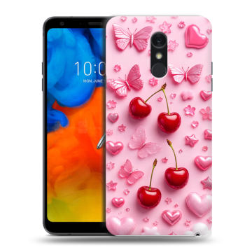 Пластиковый чехол на LG Q Stylus с принтом для девочек