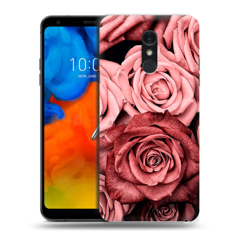 Пластиковый чехол на LG Q Stylus с принтом Цветы розы Пластиковый чехол на LG Q Stylus с принтом Цветы розы