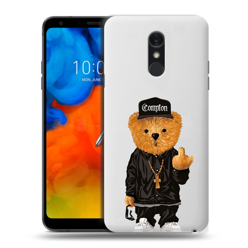 Пластиковый чехол на LG Q Stylus с принтом Мишка Пластиковый чехол на LG Q Stylus с принтом Мишка