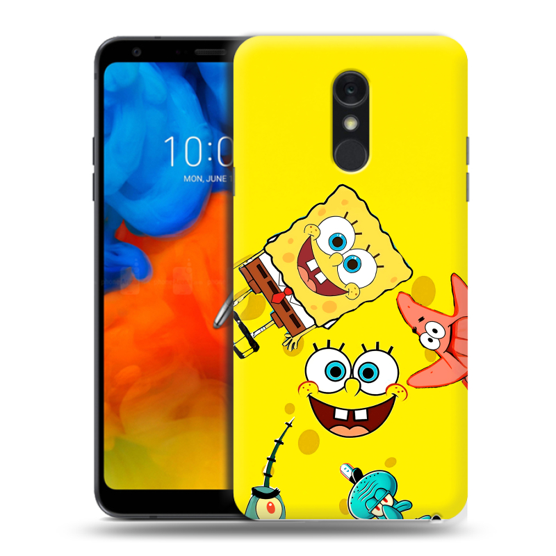 Пластиковый чехол на LG Q Stylus с принтом Спанч боб Спанчбоб Пластиковый чехол на LG Q Stylus с принтом Спанч боб Спанчбоб