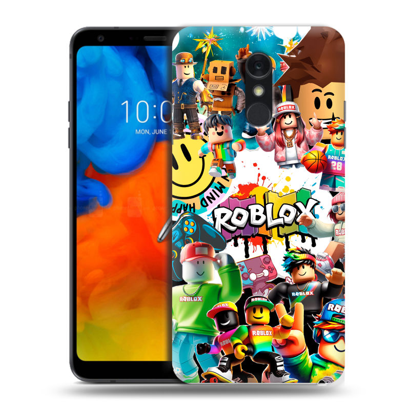 Пластиковый чехол на LG Q Stylus с принтом Roblox Роблокс Пластиковый чехол на LG Q Stylus с принтом Roblox Роблокс