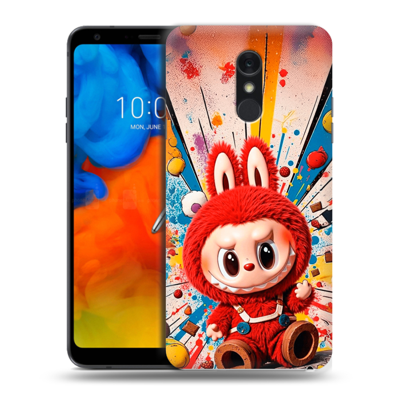 Пластиковый чехол на LG Q Stylus с принтом Labubu Лабубу Пластиковый чехол на LG Q Stylus с принтом Labubu Лабубу