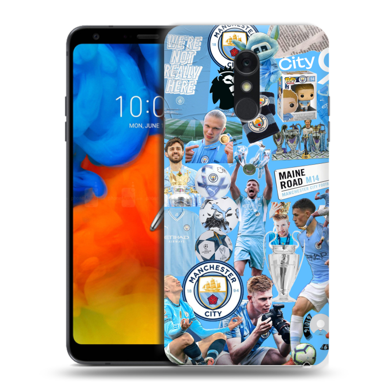 Пластиковый чехол на LG Q Stylus с принтом Man City Манчестер Сити Пластиковый чехол на LG Q Stylus с принтом Man City Манчестер Сити