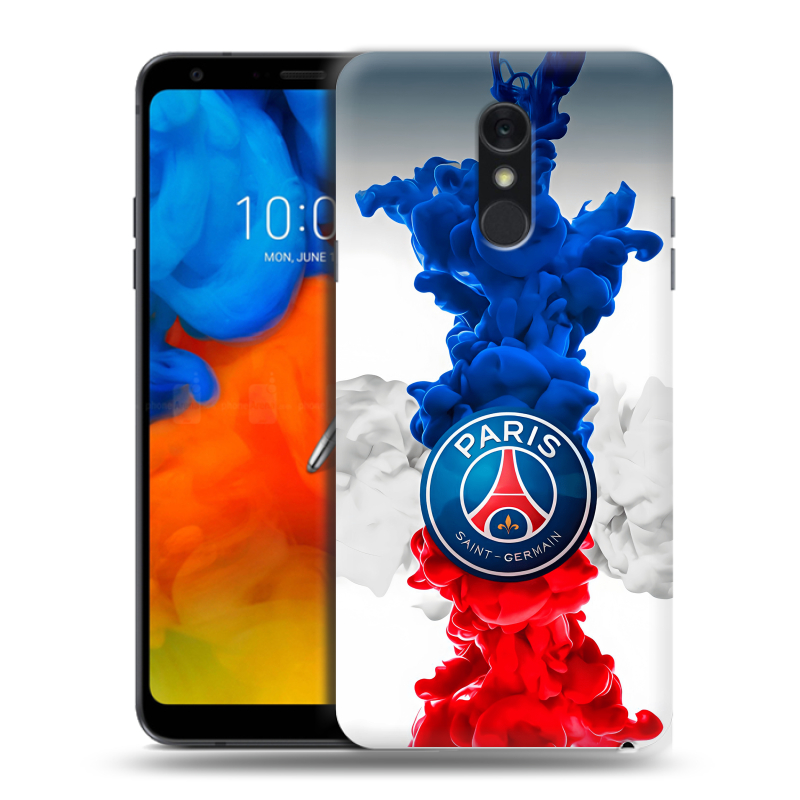 Пластиковый чехол на LG Q Stylus с принтом PSG ПСЖ Пластиковый чехол на LG Q Stylus с принтом PSG ПСЖ