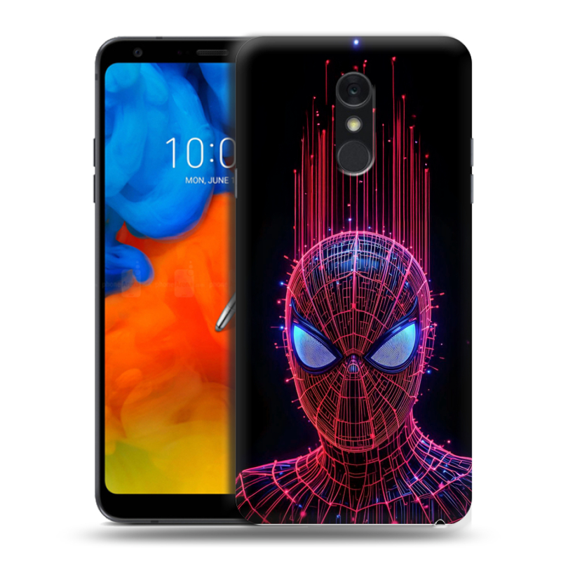 Пластиковый чехол на LG Q Stylus с принтом Spiderman Человек паук Пластиковый чехол на LG Q Stylus с принтом Spiderman Человек паук