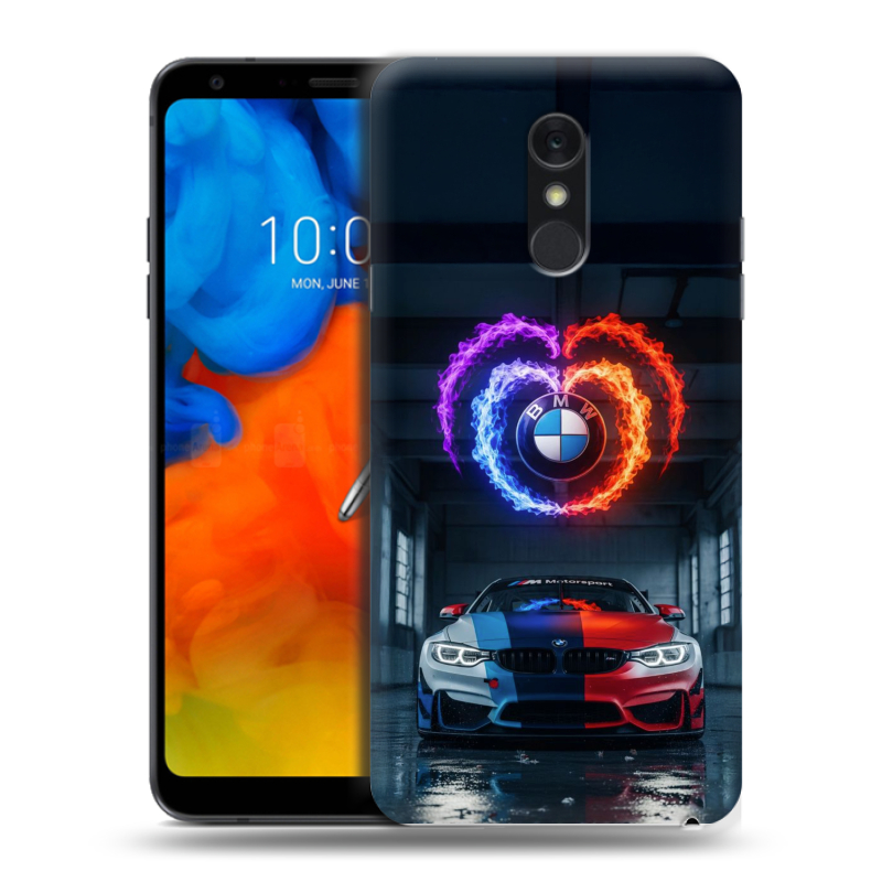 Пластиковый чехол на LG Q Stylus с принтом BMW БМВ Пластиковый чехол на LG Q Stylus с принтом BMW БМВ