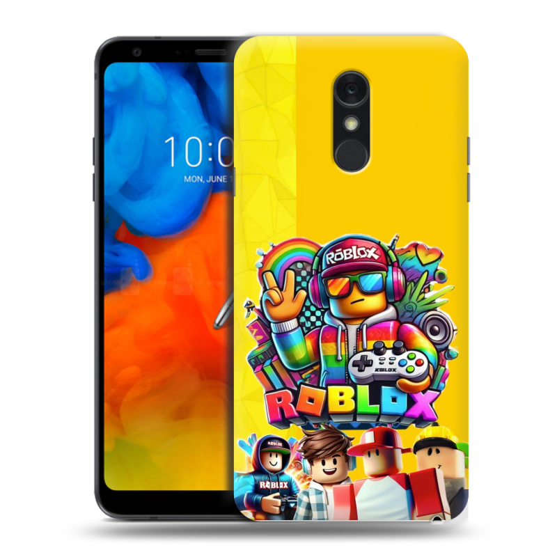 Пластиковый чехол на LG Q Stylus с принтом Roblox Роблокс Пластиковый чехол на LG Q Stylus с принтом Roblox Роблокс