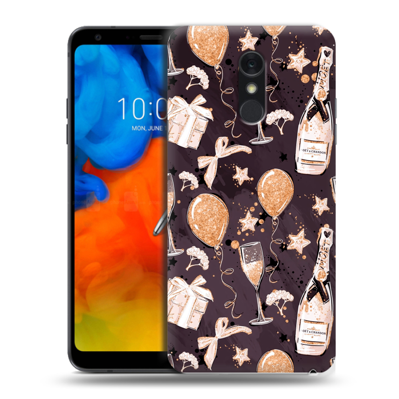Пластиковый чехол на LG Q Stylus с принтом Новый год Пластиковый чехол на LG Q Stylus с принтом Новый год