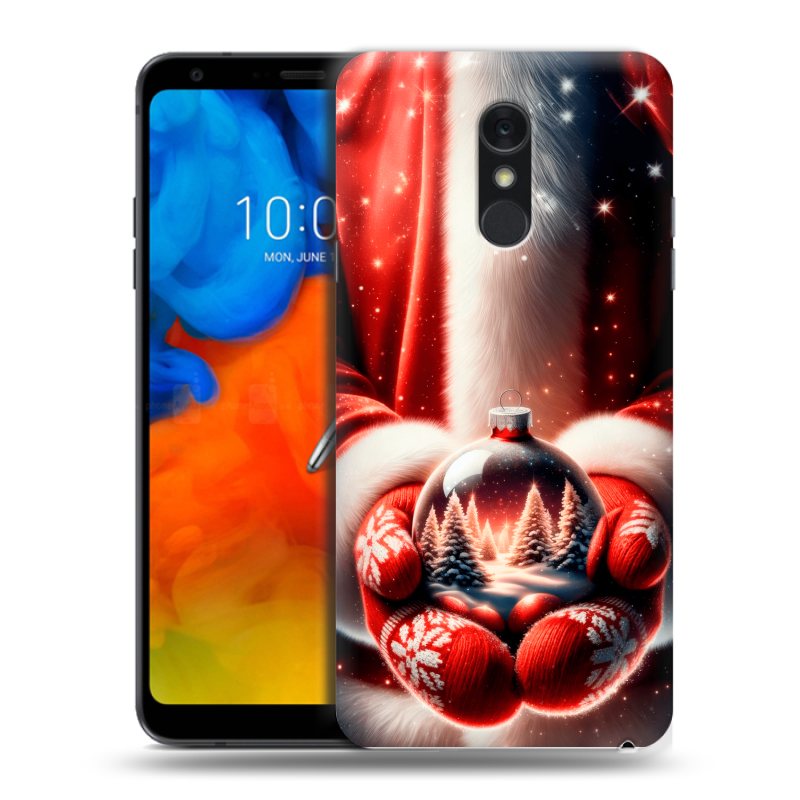 Пластиковый чехол на LG Q Stylus с принтом Новый год Пластиковый чехол на LG Q Stylus с принтом Новый год