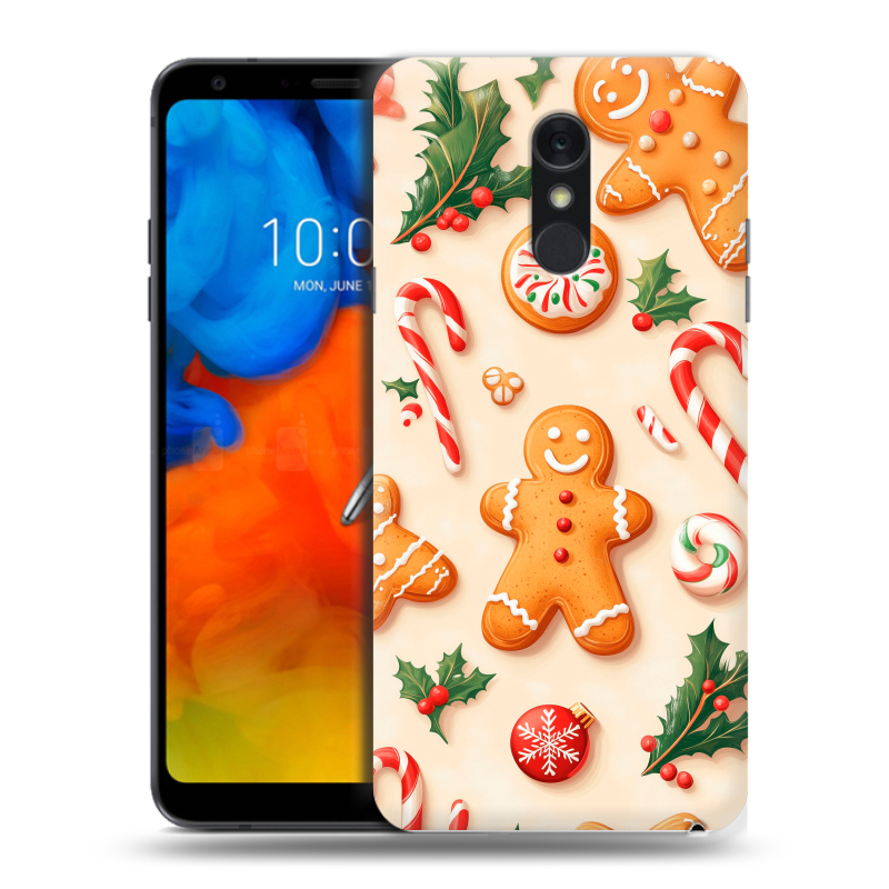 Пластиковый чехол на LG Q Stylus с принтом Новый год Пластиковый чехол на LG Q Stylus с принтом Новый год