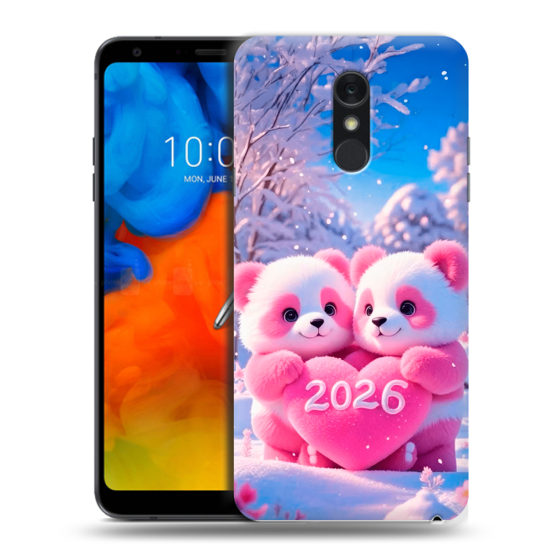Пластиковый чехол на LG Q Stylus с принтом Новый год Пластиковый чехол на LG Q Stylus с принтом Новый год