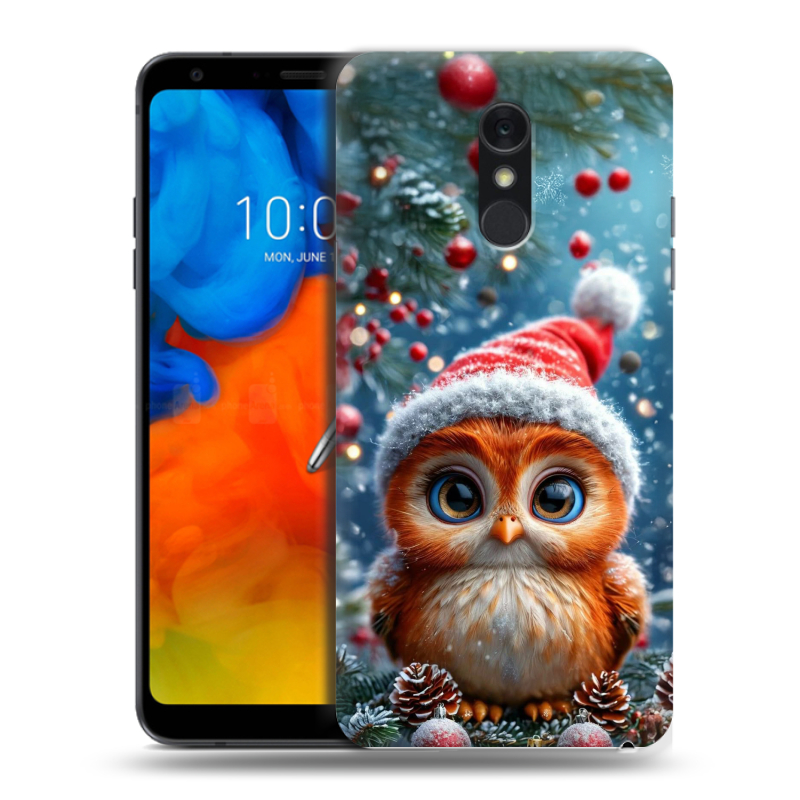 Пластиковый чехол на LG Q Stylus с принтом Новый год Пластиковый чехол на LG Q Stylus с принтом Новый год