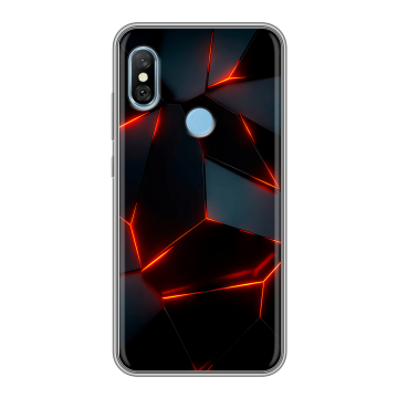 Пластиковый чехол на Xiaomi RedMi 6 Pro с принтом Яркие абстракции Пластиковый чехол на Xiaomi RedMi 6 Pro с принтом Яркие абстракции