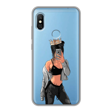 Пластиковый чехол на Xiaomi RedMi 6 Pro с принтом Женские принты Пластиковый чехол на Xiaomi RedMi 6 Pro с принтом Женские принты