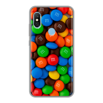 Пластиковый чехол на Xiaomi RedMi 6 Pro с принтом Конфеты Пластиковый чехол на Xiaomi RedMi 6 Pro с принтом Конфеты