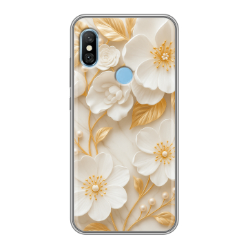 Пластиковый чехол на Xiaomi RedMi 6 Pro с принтом Цветы Пластиковый чехол на Xiaomi RedMi 6 Pro с принтом Цветы