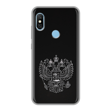 Пластиковый чехол на Xiaomi RedMi 6 Pro с принтом Герб России Пластиковый чехол на Xiaomi RedMi 6 Pro с принтом Герб России
