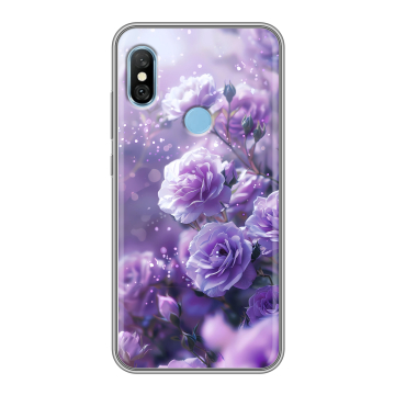 Пластиковый чехол на Xiaomi RedMi 6 Pro с принтом Розы цветы Пластиковый чехол на Xiaomi RedMi 6 Pro с принтом Розы цветы