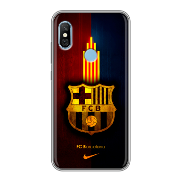 Пластиковый чехол на Xiaomi RedMi 6 Pro с принтом Барселона Barcelona Пластиковый чехол на Xiaomi RedMi 6 Pro с принтом Барселона Barcelona