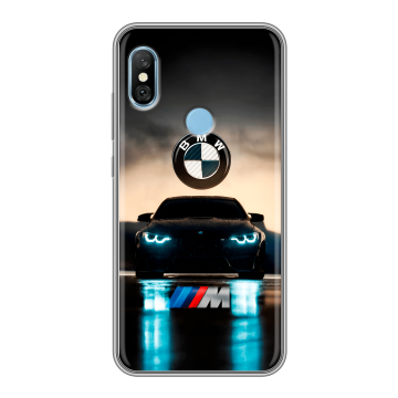 Пластиковый чехол на Xiaomi RedMi 6 Pro с принтом БМВ BMW Пластиковый чехол на Xiaomi RedMi 6 Pro с принтом БМВ BMW