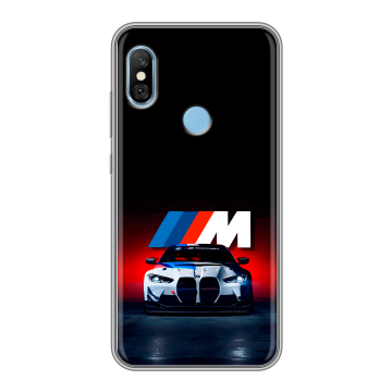 Пластиковый чехол на Xiaomi RedMi 6 Pro с принтом БМВ BMW Пластиковый чехол на Xiaomi RedMi 6 Pro с принтом БМВ BMW