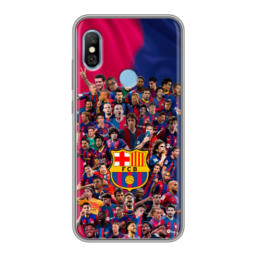 Пластиковый чехол на Xiaomi RedMi 6 Pro с принтом Барселона Barcelona Пластиковый чехол на Xiaomi RedMi 6 Pro с принтом Барселона Barcelona