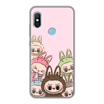 Пластиковый чехол на Xiaomi RedMi 6 Pro с принтом Лабубу