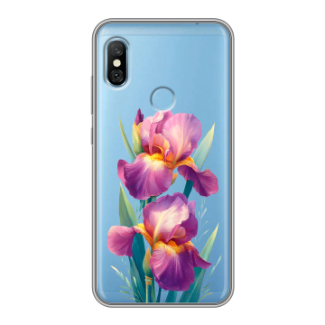Пластиковый чехол на Xiaomi RedMi 6 Pro с принтом Цветы орхидеи