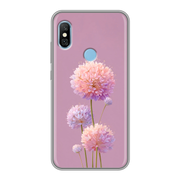 Пластиковый чехол на Xiaomi RedMi 6 Pro с принтом Цветы