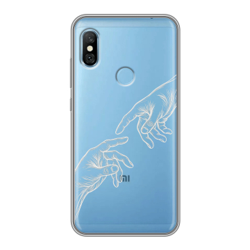 Пластиковый чехол на Xiaomi RedMi 6 Pro с принтом Сотворение мира