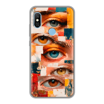 Пластиковый чехол на Xiaomi RedMi 6 Pro с принтом Модный принт