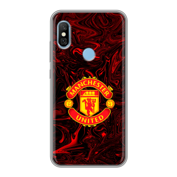 Пластиковый чехол на Xiaomi RedMi 6 Pro с принтом Manchester United