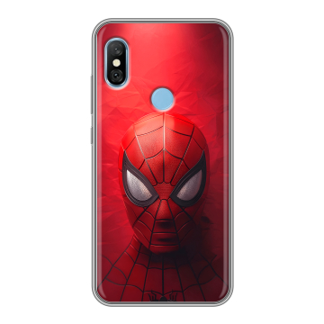Пластиковый чехол на Xiaomi RedMi 6 Pro с принтом Spiderman Человек паук Пластиковый чехол на Xiaomi RedMi 6 Pro с принтом Spiderman Человек паук