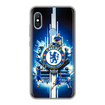 Пластиковый чехол на Xiaomi RedMi 6 Pro с принтом Chelsea Челси