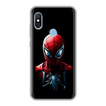 Пластиковый чехол на Xiaomi RedMi 6 Pro с принтом Spiderman Человек паук Пластиковый чехол на Xiaomi RedMi 6 Pro с принтом Spiderman Человек паук