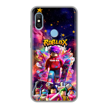 Пластиковый чехол на Xiaomi RedMi 6 Pro с принтом Roblox Роблокс Пластиковый чехол на Xiaomi RedMi 6 Pro с принтом Roblox Роблокс