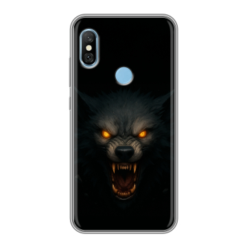 Пластиковый чехол на Xiaomi RedMi 6 Pro с принтом Волк