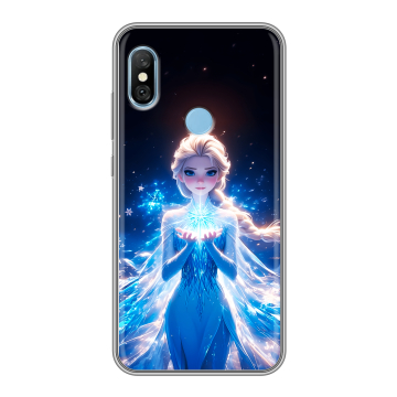 Пластиковый чехол на Xiaomi RedMi 6 Pro с принтом Холодное сердце Frozen Пластиковый чехол на Xiaomi RedMi 6 Pro с принтом Холодное сердце Frozen