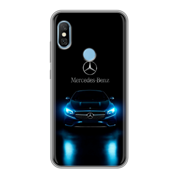 Пластиковый чехол на Xiaomi RedMi 6 Pro с принтом Mercedes Мерседес Пластиковый чехол на Xiaomi RedMi 6 Pro с принтом Mercedes Мерседес