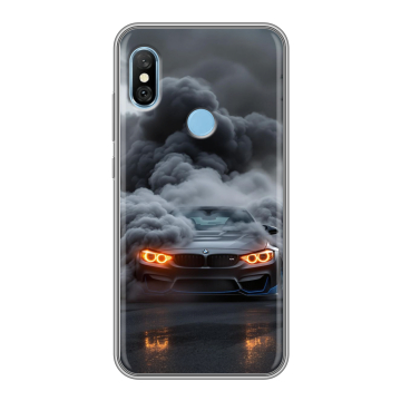 Пластиковый чехол на Xiaomi RedMi 6 Pro с принтом BMW БМВ Пластиковый чехол на Xiaomi RedMi 6 Pro с принтом BMW БМВ