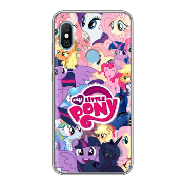 Пластиковый чехол на Xiaomi RedMi 6 Pro с принтом My little pony Дружба чудо