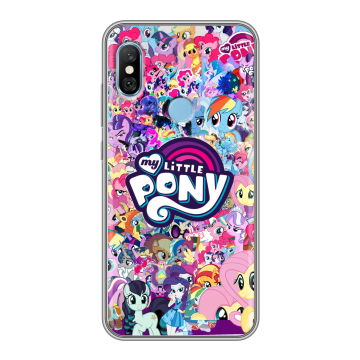 Пластиковый чехол на Xiaomi RedMi 6 Pro с принтом My little pony Дружба чудо Пластиковый чехол на Xiaomi RedMi 6 Pro с принтом My little pony Дружба чудо